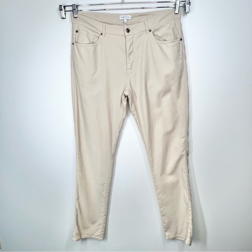 Peter Millar Coastline Classic Fit Chino Khaki Pants Golf Casual 35x34